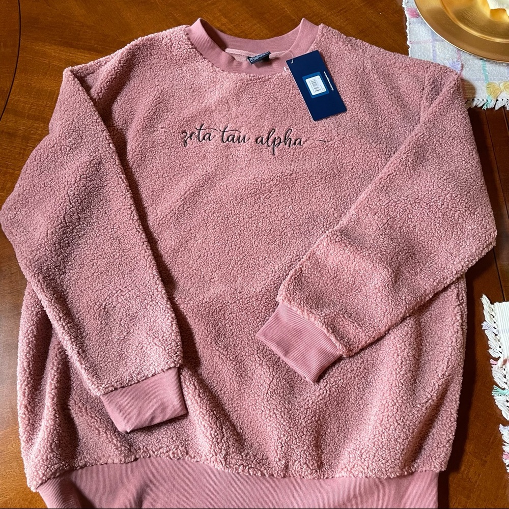 Zeta Tau Alpha Fuzzy Sweatshirt
